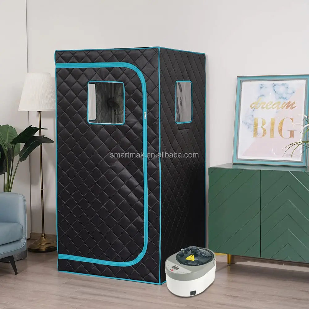Smartmak Portable Home Steam Sauna Full Size Personal Sauna Spa Box Single Saunas Tent with Steamer-3