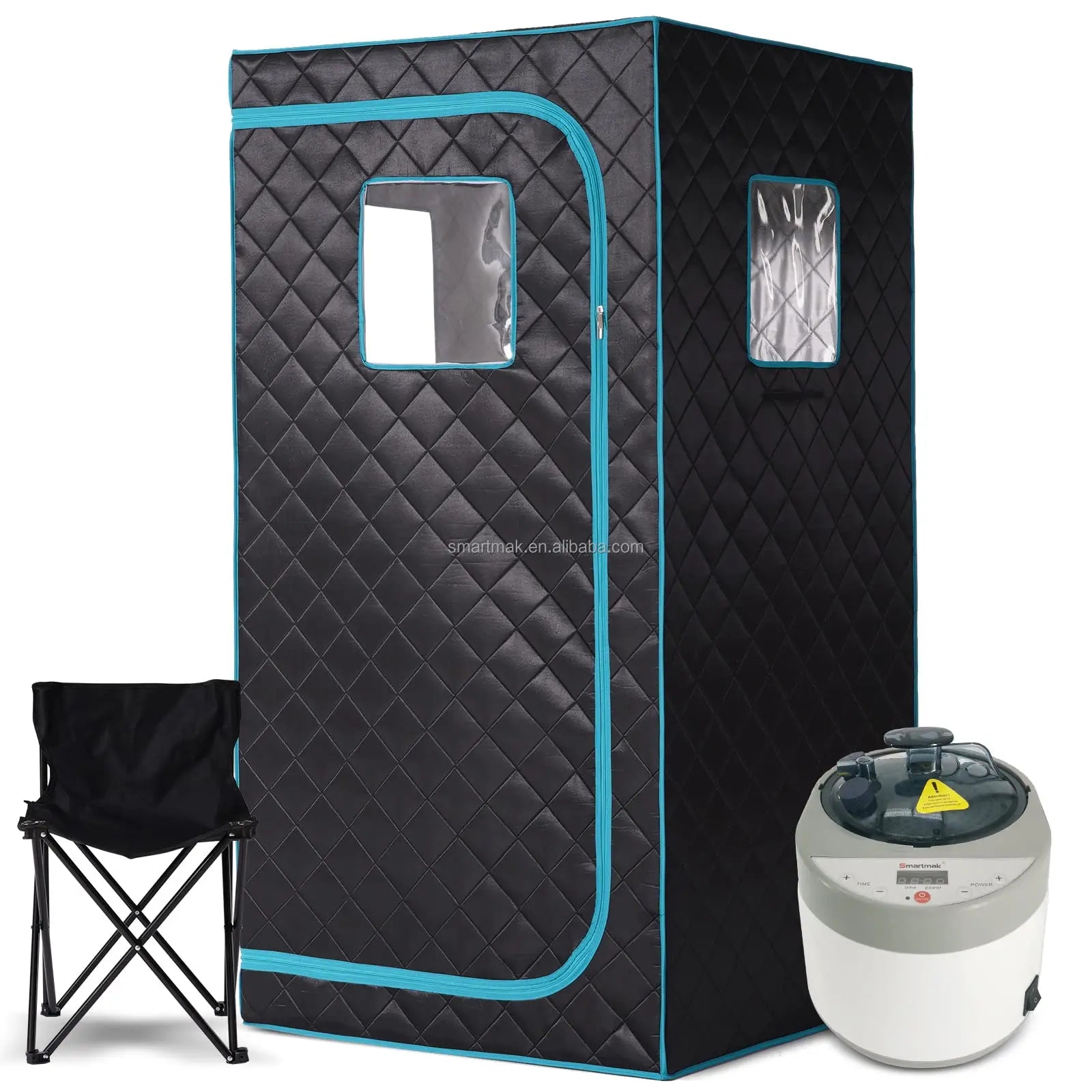 Smartmak Portable Home Steam Sauna Full Size Personal Sauna Spa Box Single Saunas Tent with Steamer-0