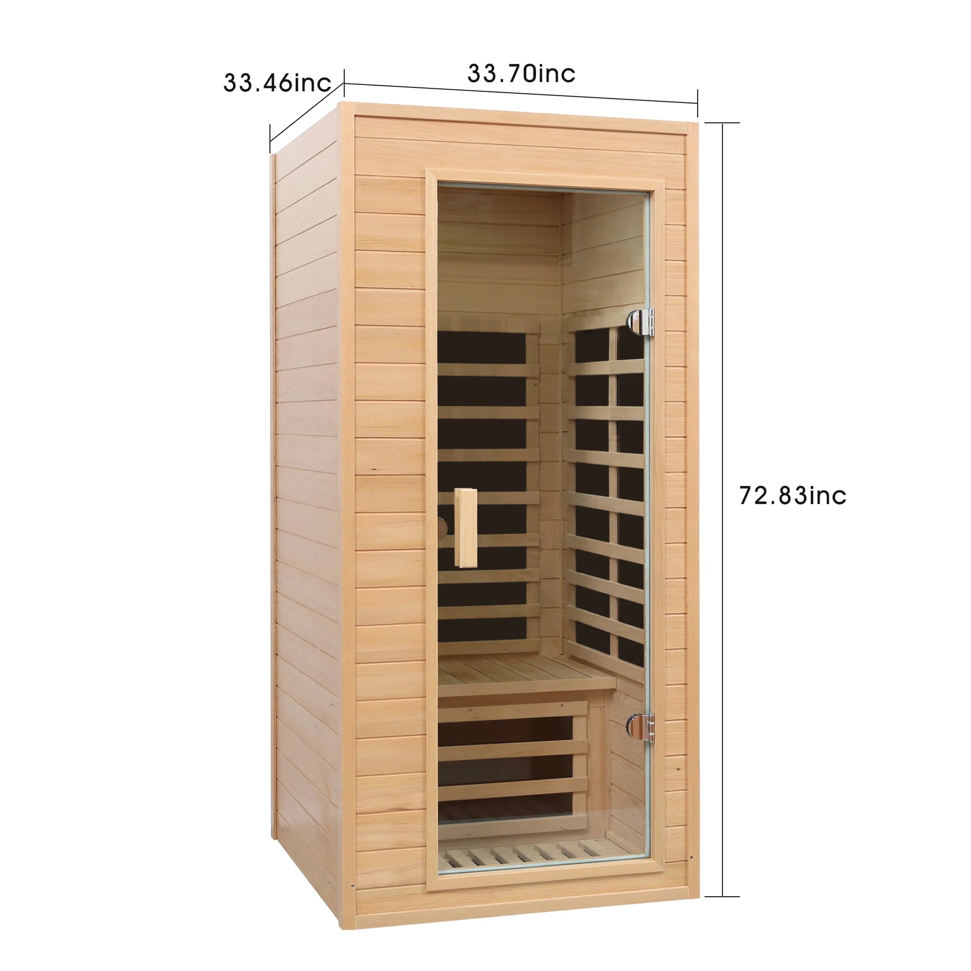 Hemlock One-person Far Infrared Roof Embedded Indoor Sauna Room-4